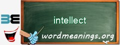 WordMeaning blackboard for intellect